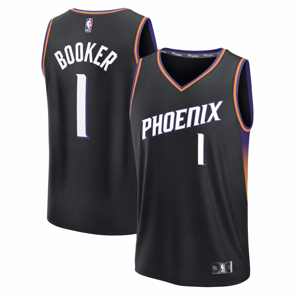 Devin Booker Phoenix Suns Youth Fast Break Jersey - Statement Edition - Black | Fanatics sale