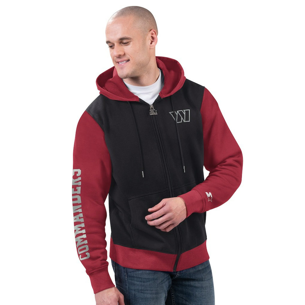 NFL Washington Commanders Starter Thursday Night Gridiron Full-Zip Hoodie