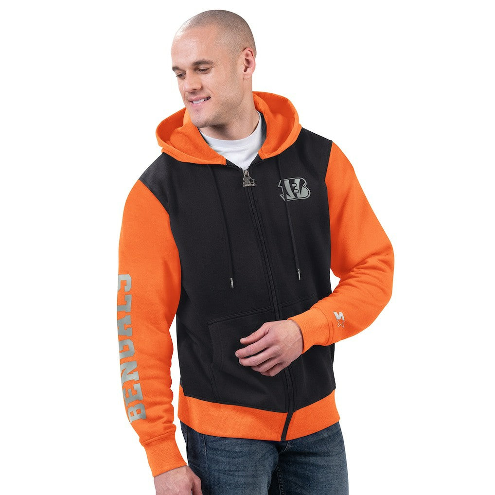 NFL Cincinnati Bengals Starter Thursday Night Gridiron Full-Zip Hoodie
