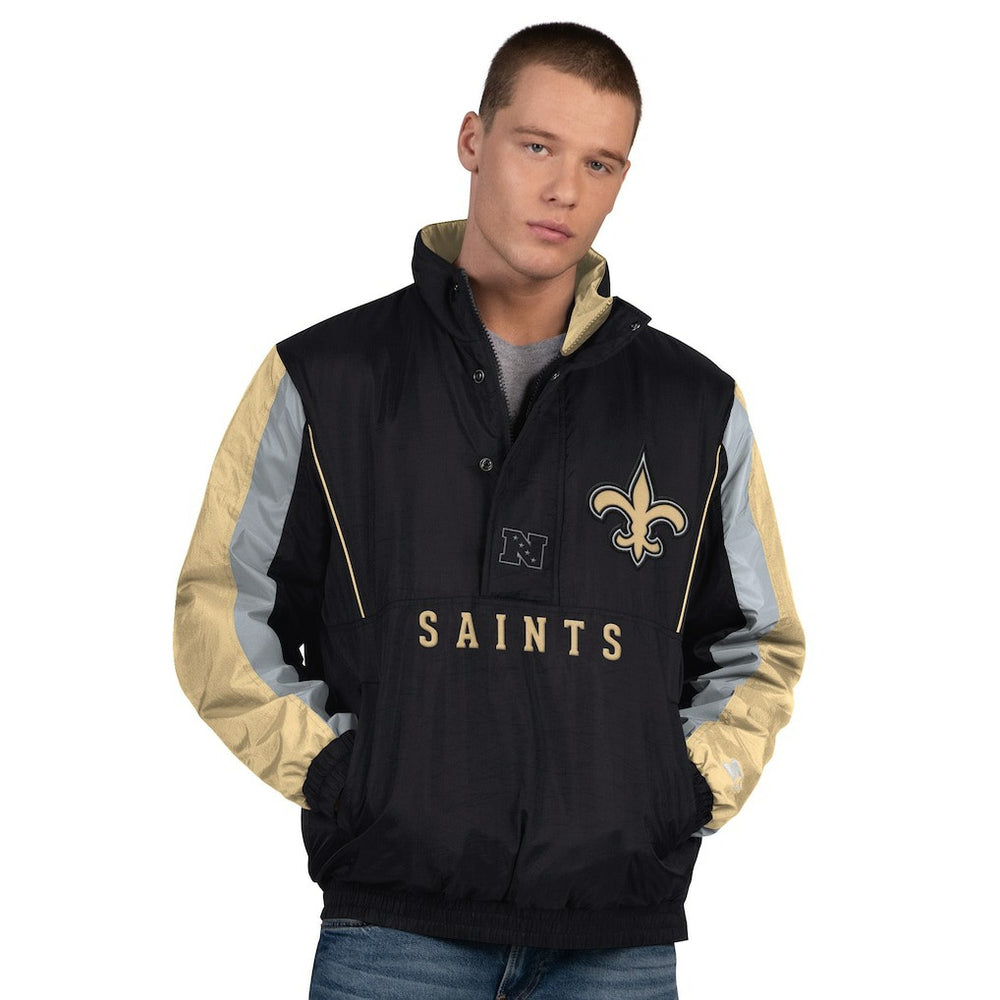 NFL New Orleans Saints Starter Thursday Night Gridiron Half-Zip Jacket
