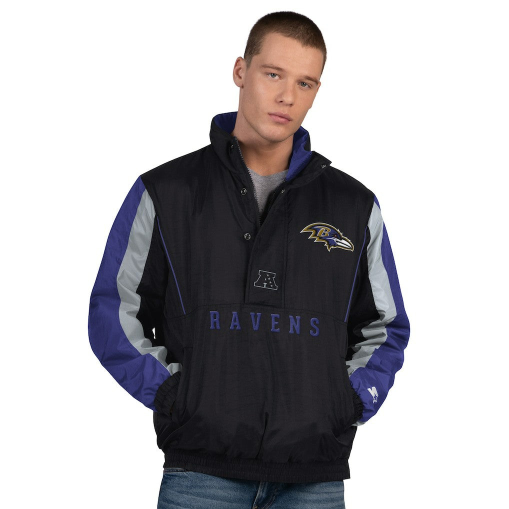 NFL Baltimore Ravens Starter Thursday Night Gridiron Half-Zip Jacket