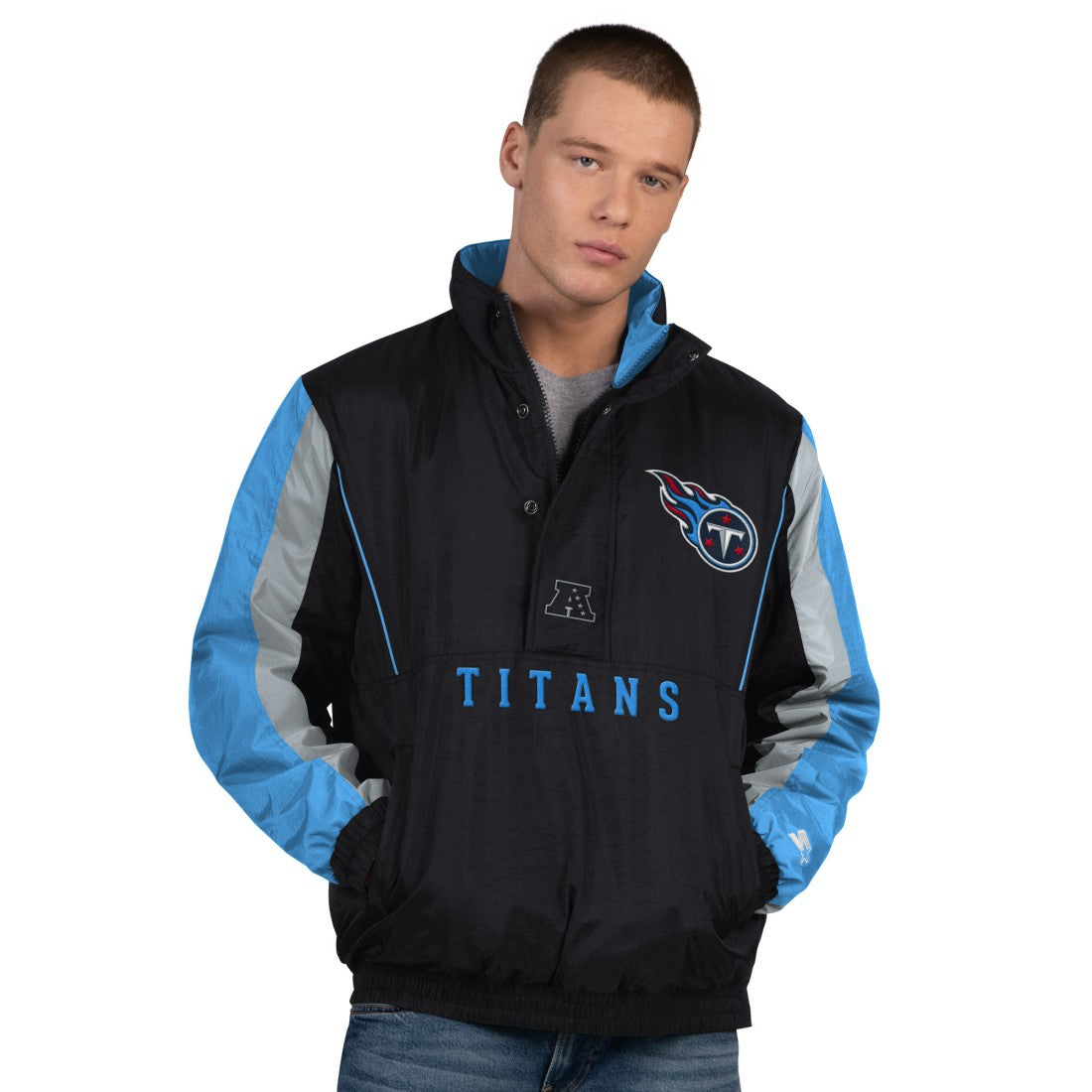 NFL Tennessee Titans Starter Thursday Night Gridiron Half-Zip Jacket