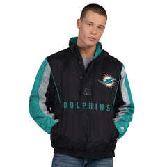 NFL Miami Dolphins Starter Thursday Night Gridiron Half-Zip Jacket