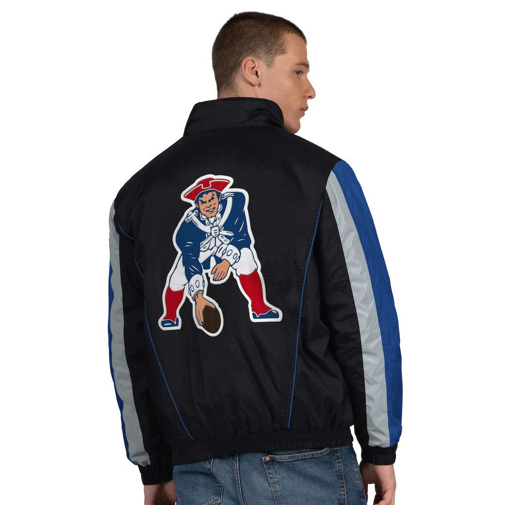 NFL New England Patriots Starter Thursday Night Gridiron Vintage Logo Half-Zip Jacket