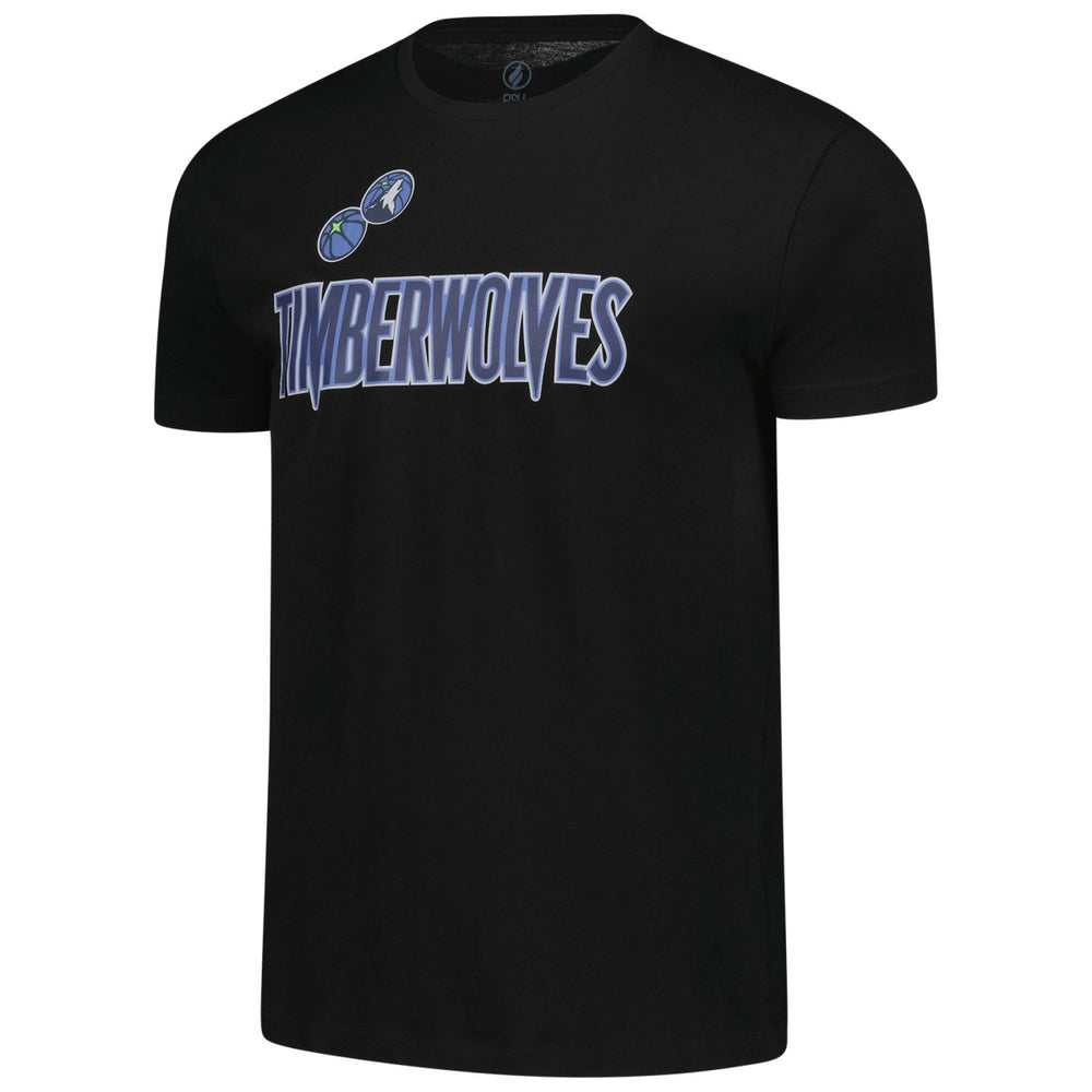 Minnesota Timberwolves FISLL Unisex Oversize Logo T-Shirt - Black for sale