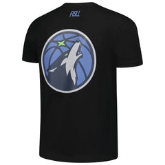 Minnesota Timberwolves FISLL Unisex Oversize Logo T-Shirt - Black for sale