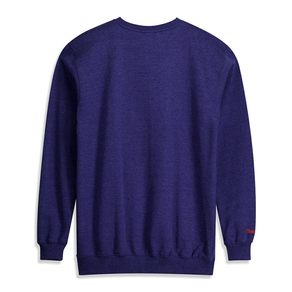 New York Knicks Hardwood Classics Big & Tall Crewneck Sweatshirt - Heather Blue | Mitchell & Ness online