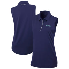 Seattle Mariners Women's Tend The Ball Sleeveless Polo - Navy | Columbia