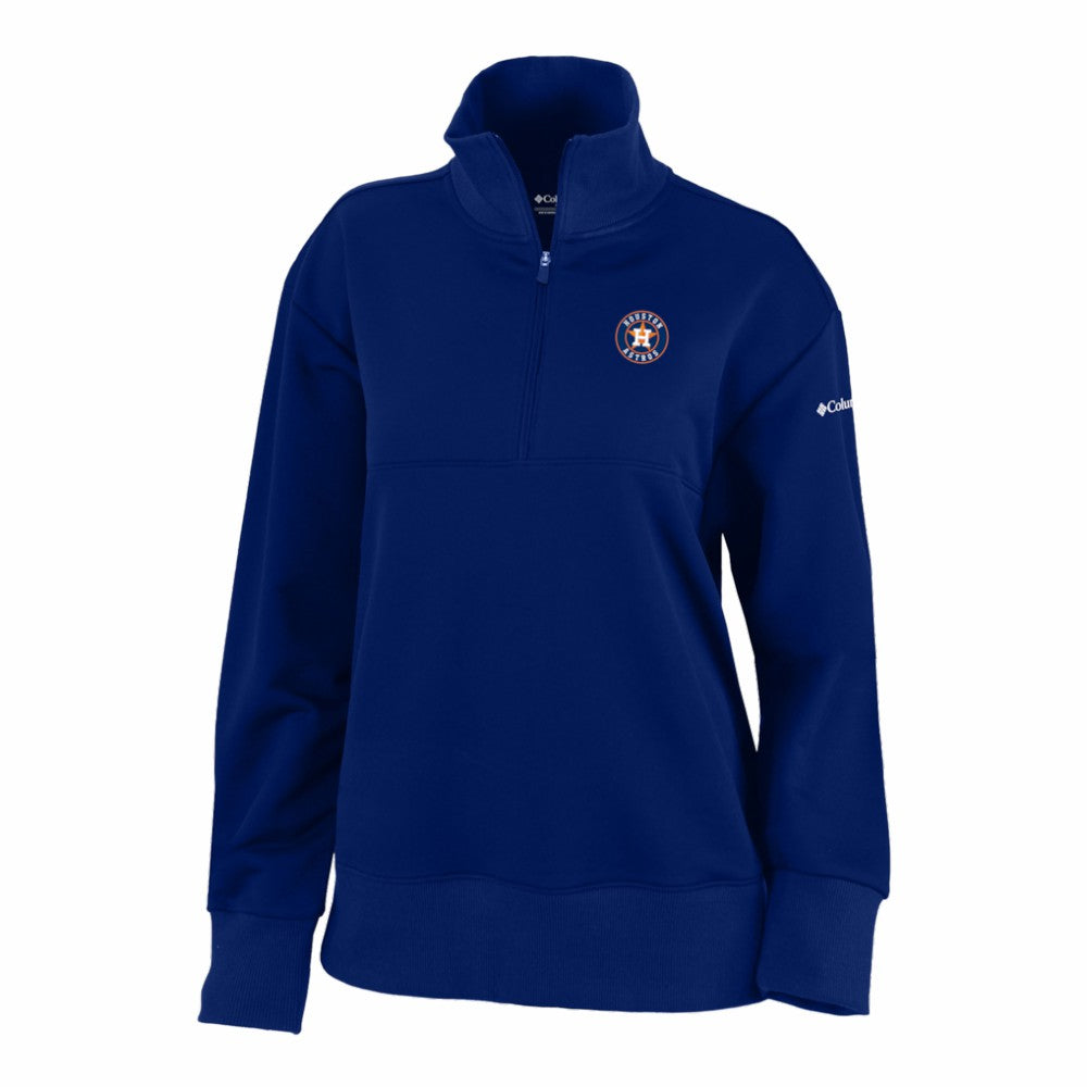 Houston Astros Women's Birchwood Hills Quarter-Zip Pullover - Navy | Columbia