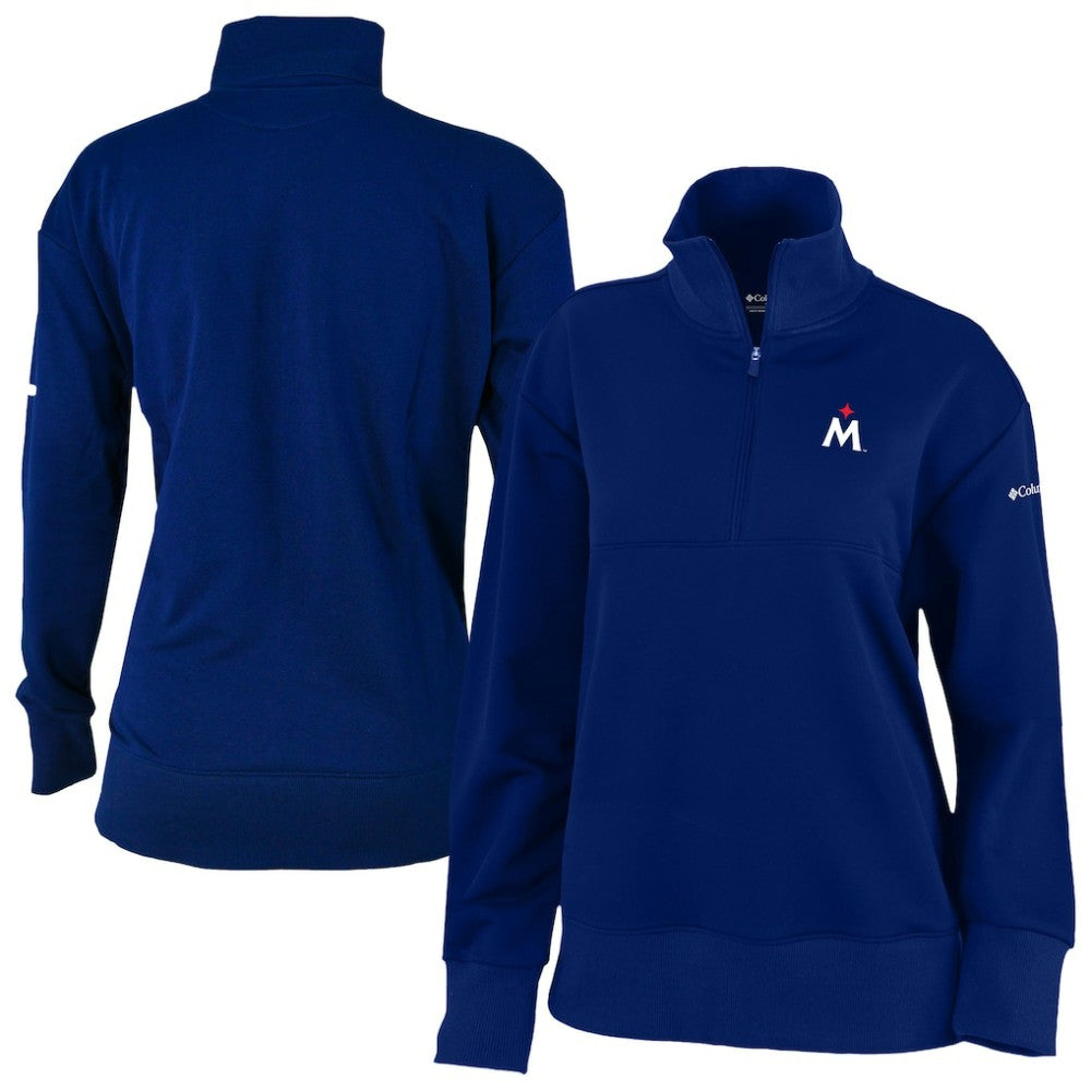 Minnesota Twins Women's Birchwood Hills Quarter-Zip Pullover - Navy | Columbia