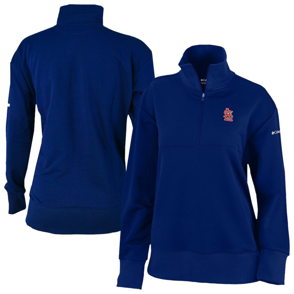 St. Louis Cardinals Women's Birchwood Hills Quarter-Zip Pullover - Navy | Columbia