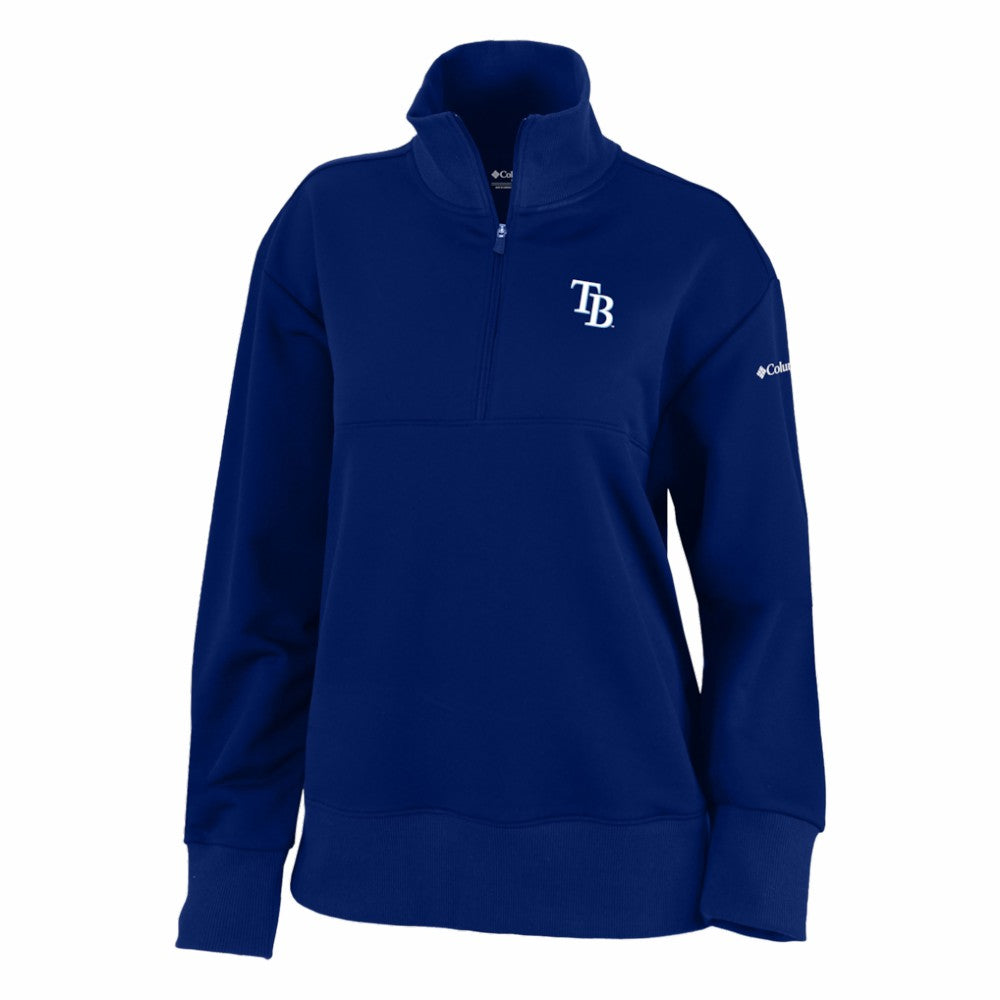 Tampa Bay Rays Women's Birchwood Hills Quarter-Zip Pullover - Navy | Columbia