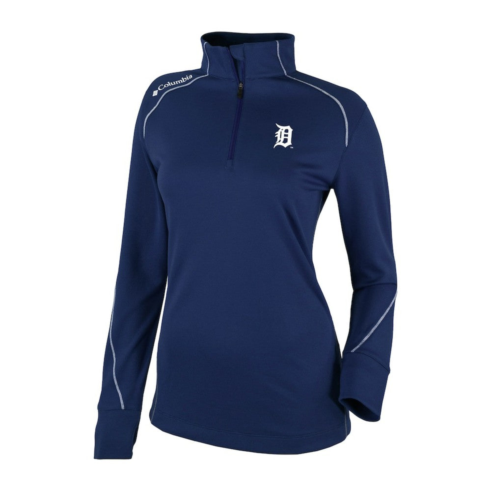 Detroit Tigers Women's Shotgun 2.0 Quarter-Zip Pullover - Navy | Columbia