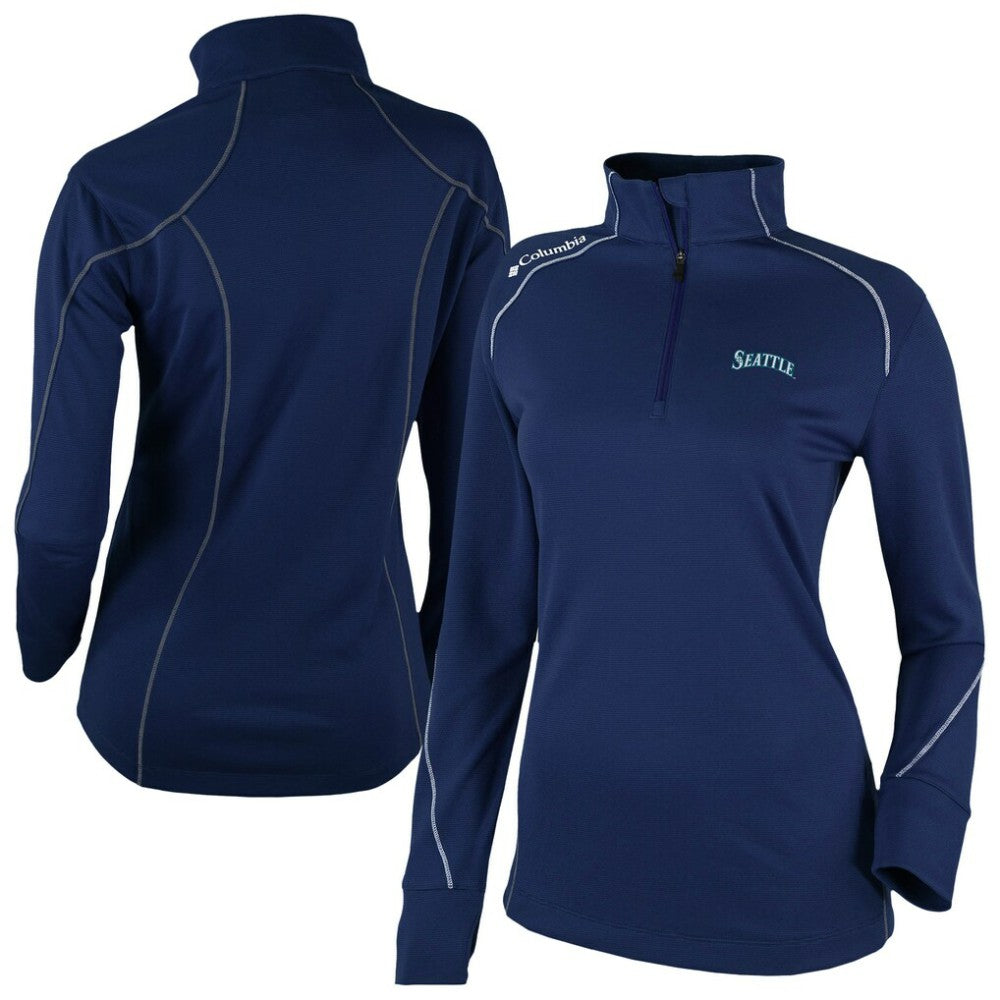 Seattle Mariners Women's Shotgun 2.0 Quarter-Zip Pullover - Navy | Columbia
