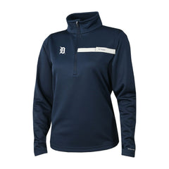 Detroit Tigers Women's Skiff Guide Fleece Half-Zip Pullover Jacket - Navy | Columbia