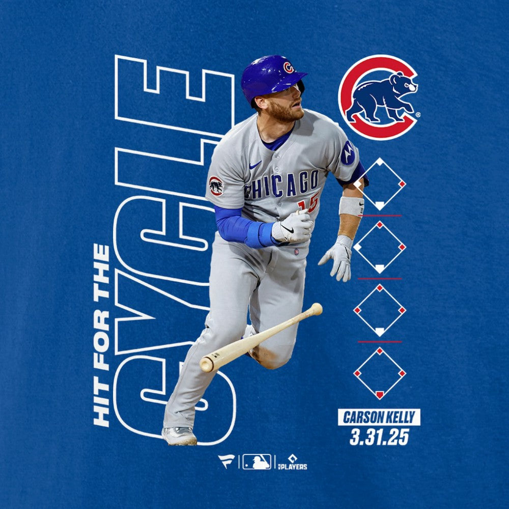 Carson Kelly Chicago Cubs Hit For The Cycle T-Shirt - Royal