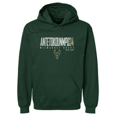 Giannis Antetokounmpo Milwaukee Bucks 500 Level Elite Pullover Hoodie - Hunter Green outlet