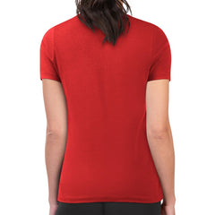 St. Louis Cardinals G-III 4Her by Carl Banks Women's Super-Slim Fit Lightweight Double Heart T-Shirt - Red