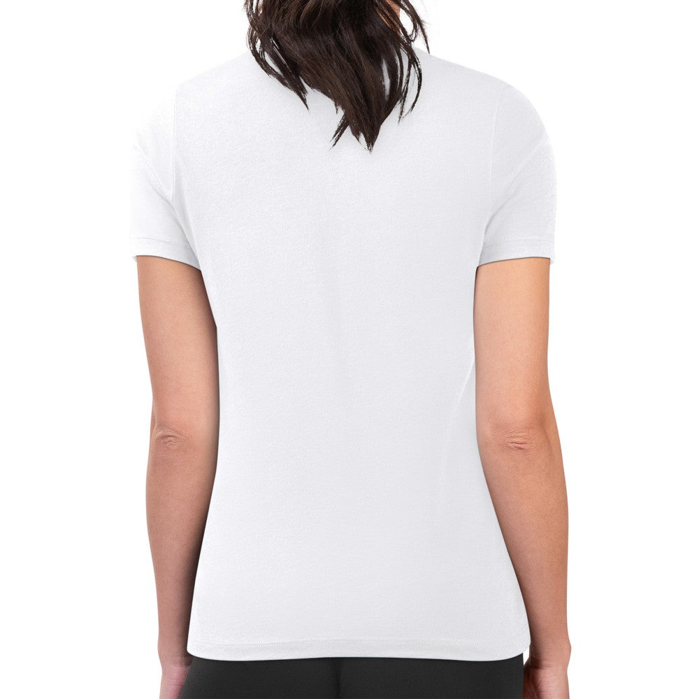 Milwaukee Brewers G-III 4Her by Carl Banks Women's Super-Slim Fit Lightweight Double Heart T-Shirt - White