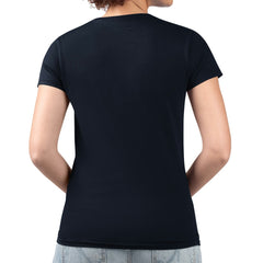 Milwaukee Brewers G-III 4Her by Carl Banks Women's Super-Slim Fit Lightweight Double Heart V-Neck T-Shirt - Navy