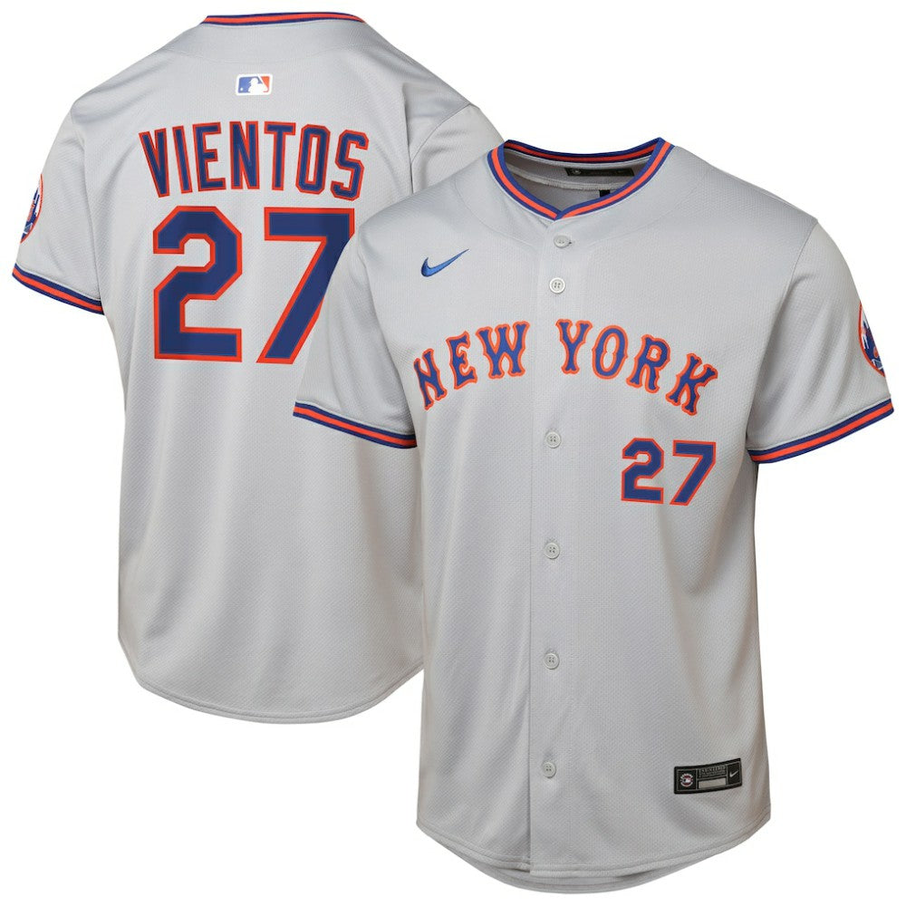 Mark Vientos New York Mets Youth Road Limited Jersey - Gray | Nike