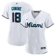 Griffin Conine Miami Marlins Women's Home Replica Jersey - White | Nike