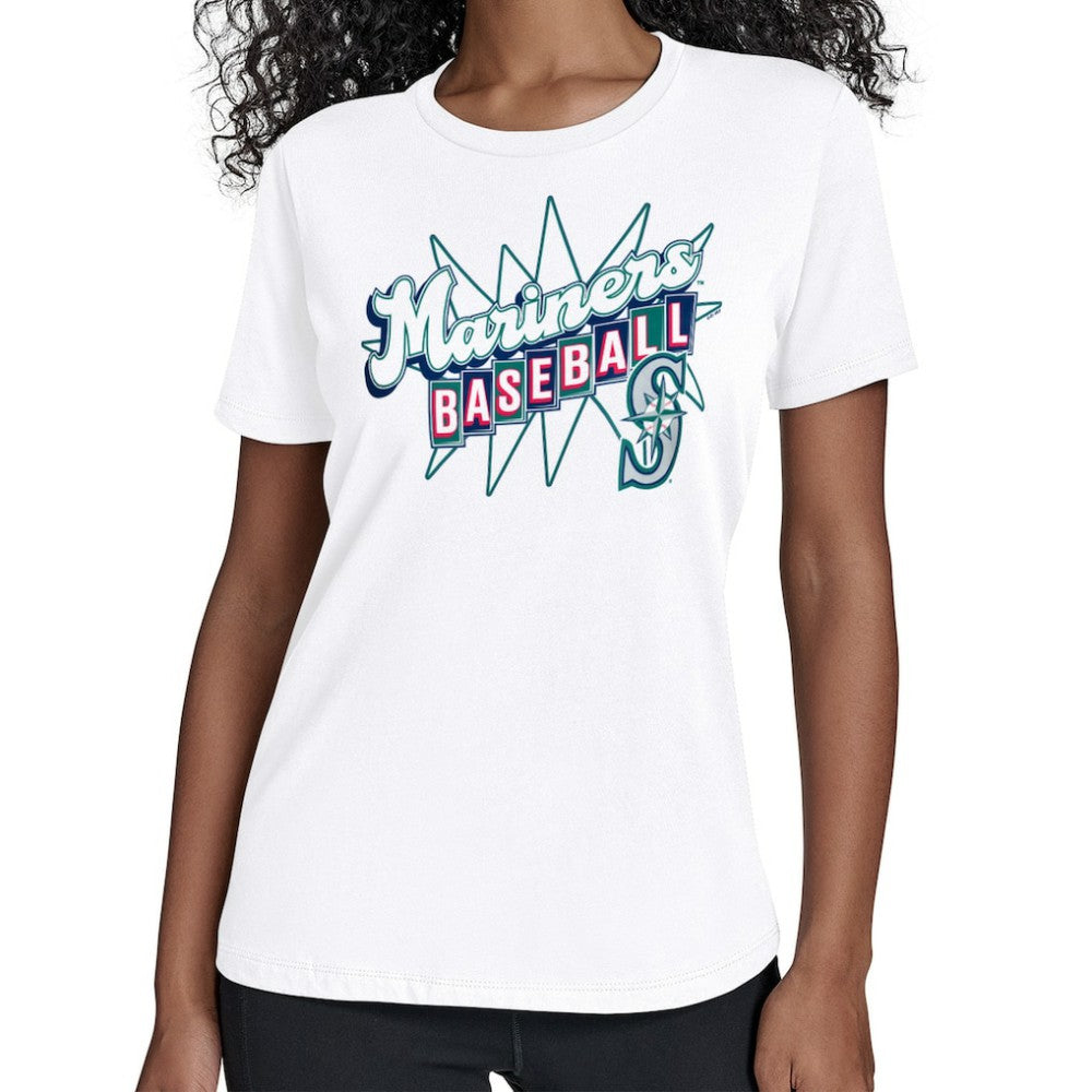 Seattle Mariners Starter Women's Drive-In T-Shirt - White