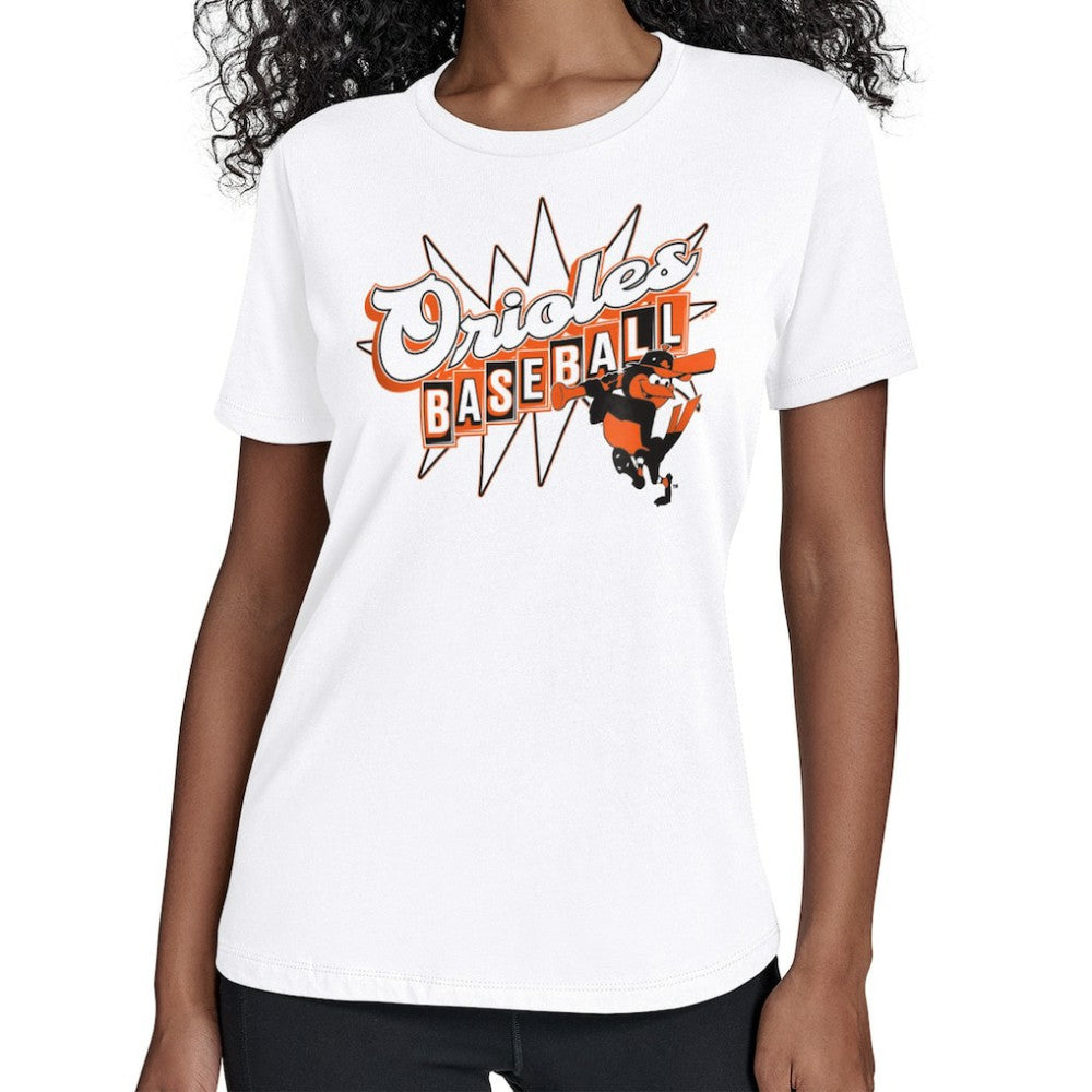 Baltimore Orioles Starter Women's Drive-In T-Shirt - White