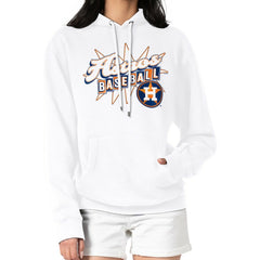 Houston Astros Starter Women's Drive-In Pullover Hoodie - White