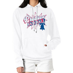 Philadelphia Phillies Starter Women's Drive-In Pullover Hoodie - White