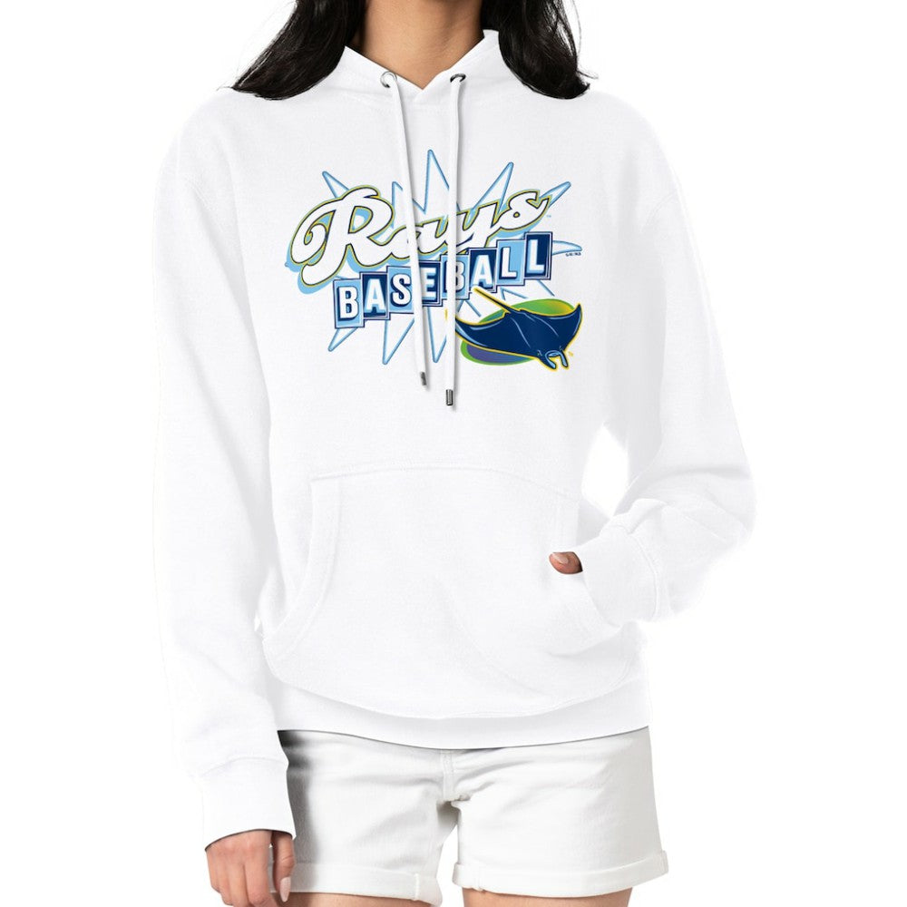 Tampa Bay Rays Starter Women's Drive-In Pullover Hoodie - White