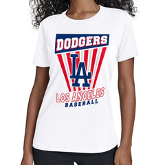 Los Angeles Dodgers Starter Women's Poster Print T-Shirt - White