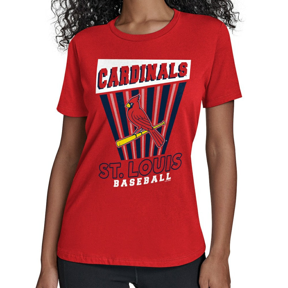 St. Louis Cardinals Starter Women's Poster Print T-Shirt - Red