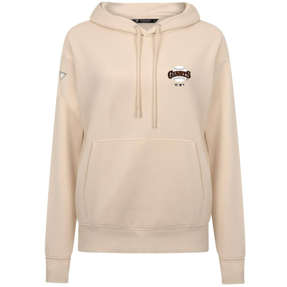 San Francisco Giants Levelwear Women's Cooperstown Collection Adorn Core Logo Pullover Hoodie - Khaki