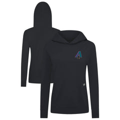 Arizona Diamondbacks Levelwear Women's Cooperstown Collection Relay Core Logo Pullover Hoodie - Black