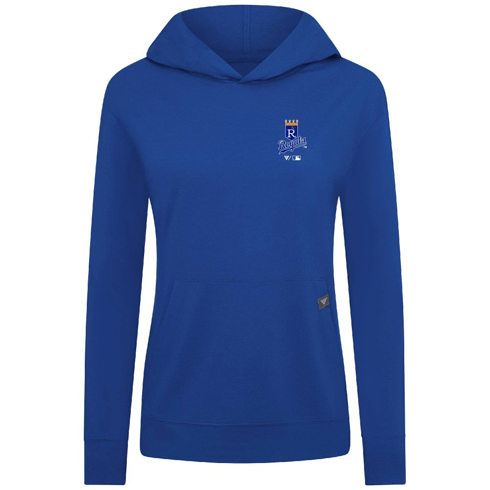 Kansas City Royals Levelwear Women's Cooperstown Collection Relay Core Logo Pullover Hoodie - Royal