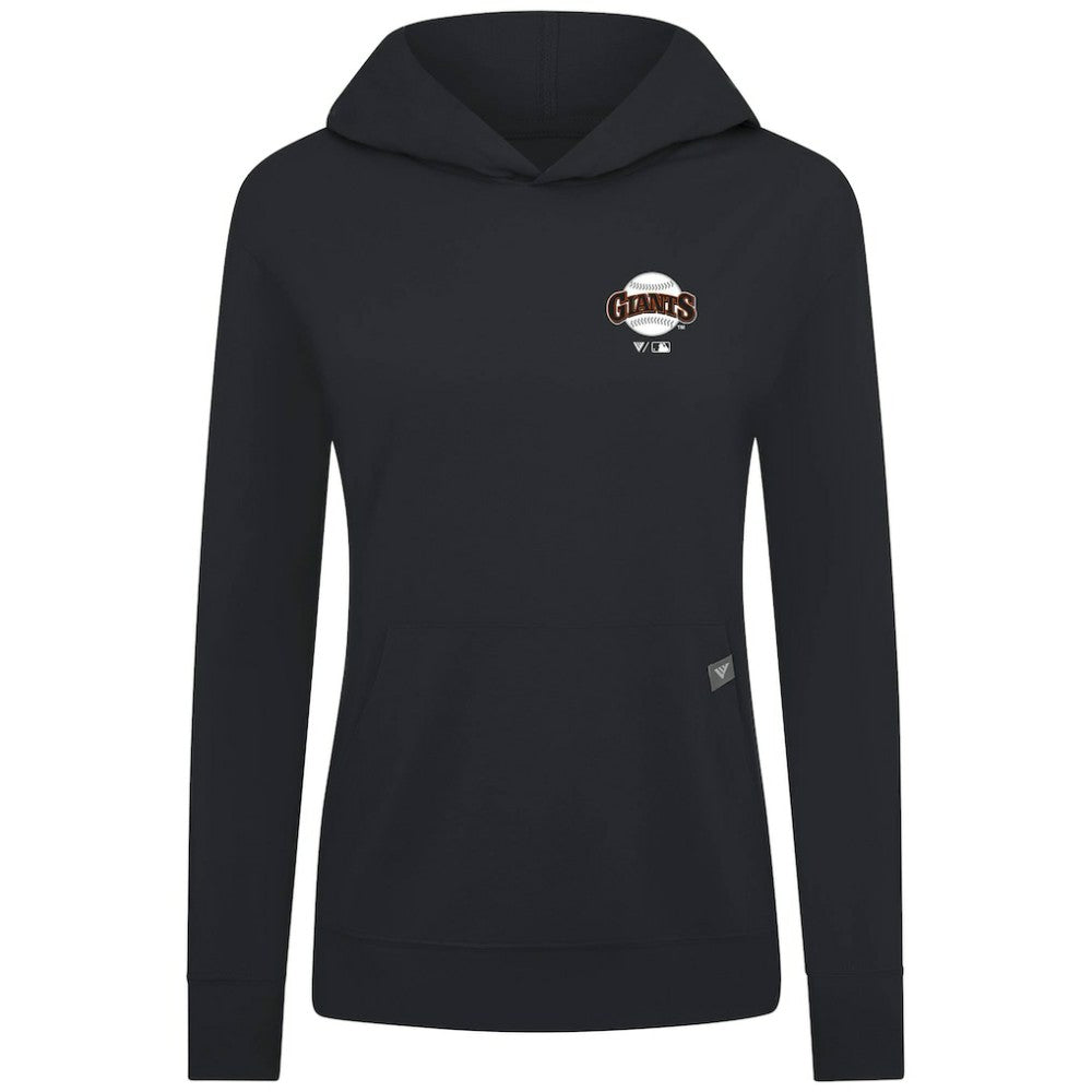 San Francisco Giants Levelwear Women's Cooperstown Collection Relay Core Logo Pullover Hoodie - Black