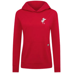 Cincinnati Reds Levelwear Women's Cooperstown Collection Relay Core Logo Pullover Hoodie - Red