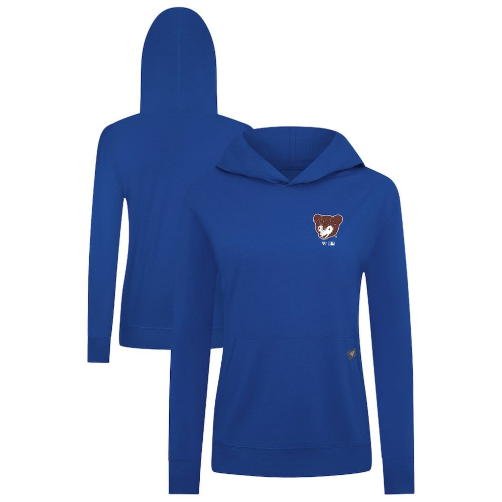 Chicago Cubs Levelwear Women's Cooperstown Collection Relay Core Logo Pullover Hoodie - Royal