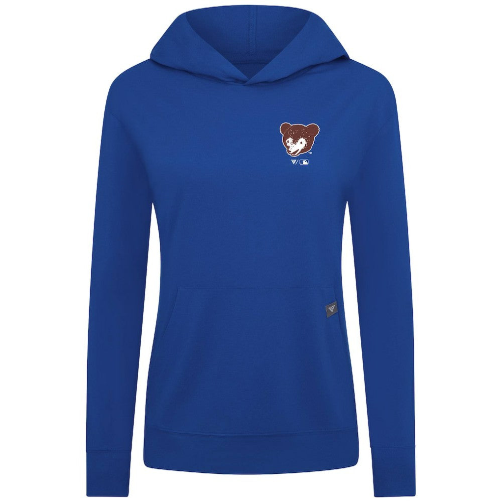Chicago Cubs Levelwear Women's Cooperstown Collection Relay Core Logo Pullover Hoodie - Royal