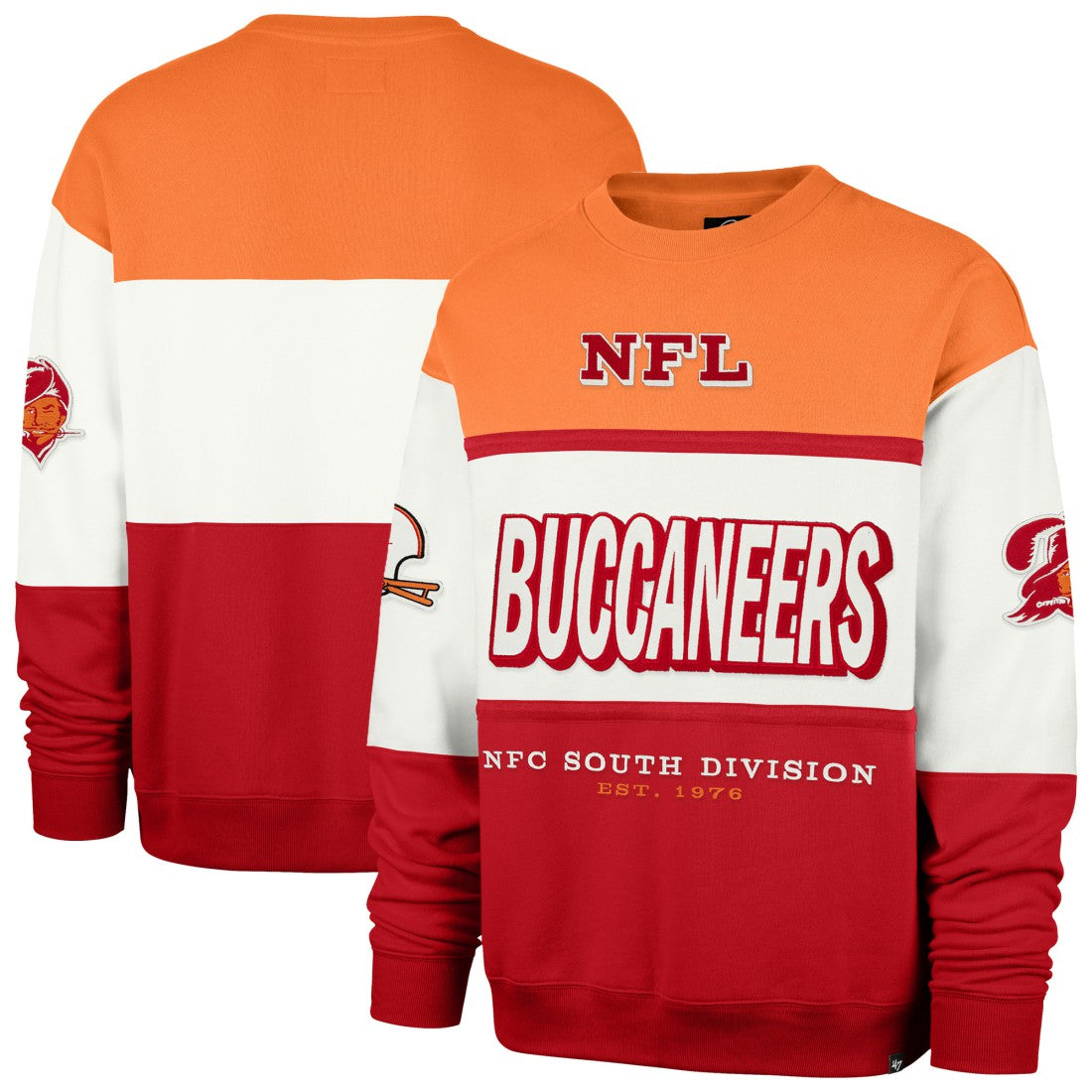 NFL Tampa Bay Buccaneers '47 Throwback Breeze Maximalist Sweatshirt