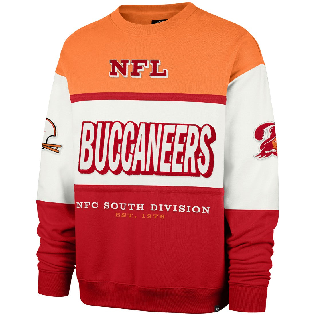 NFL Tampa Bay Buccaneers '47 Throwback Breeze Maximalist Sweatshirt
