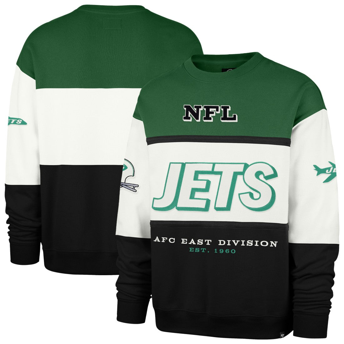 NFL New York Jets '47 Throwback Breeze Maximalist Sweatshirt