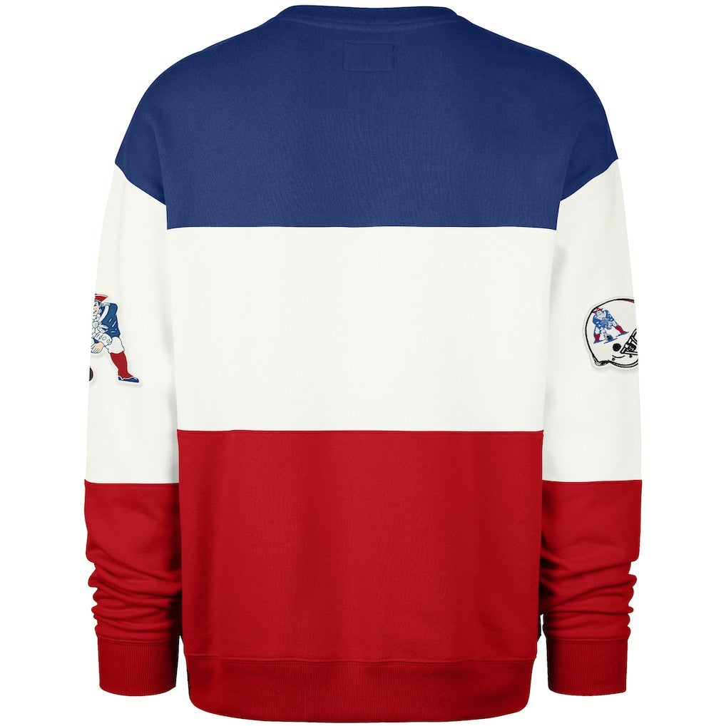 NFL New England Patriots '47 Throwback Breeze Maximalist Sweatshirt