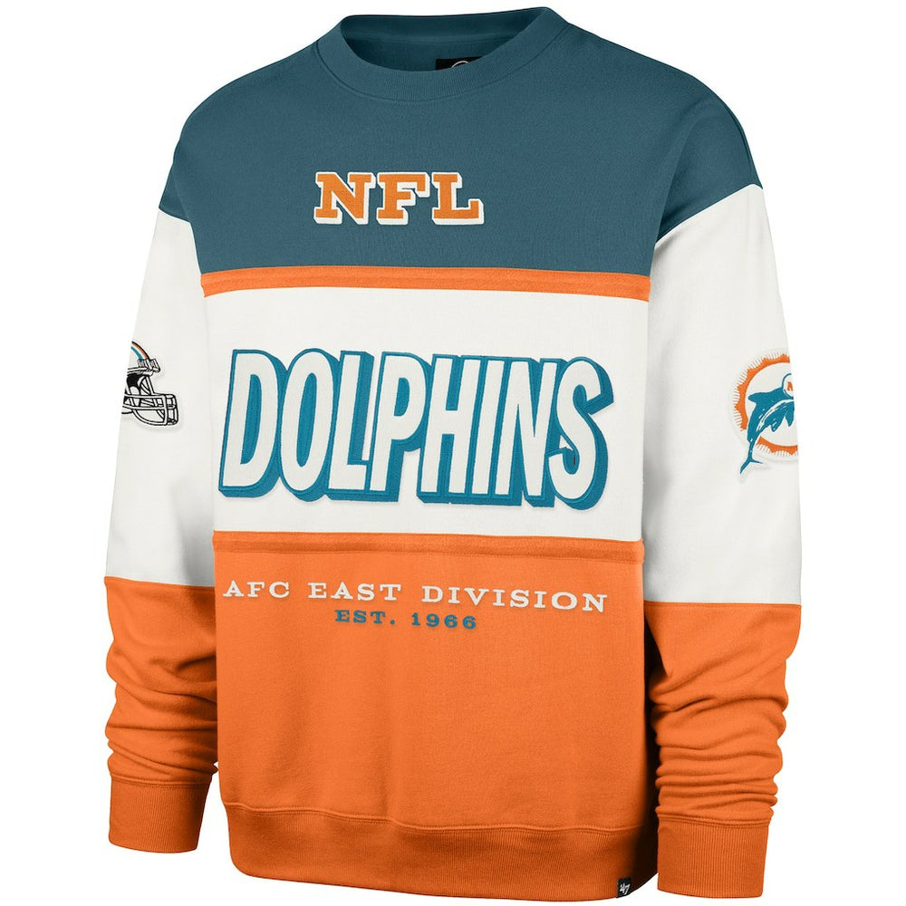 NFL Miami Dolphins '47 Throwback Breeze Maximalist Sweatshirt