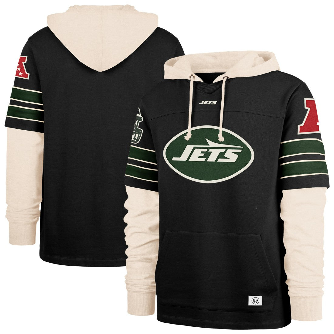 NFL New York Jets '47 Split Zone Cornerback Duo Hoodie