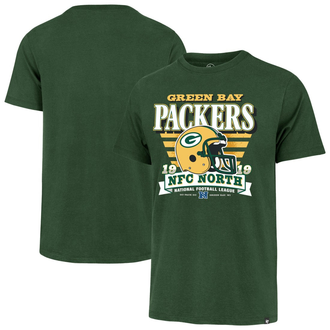 NFL Green Bay Packers '47 Stripe Splash Franklin Throwback T-Shirt