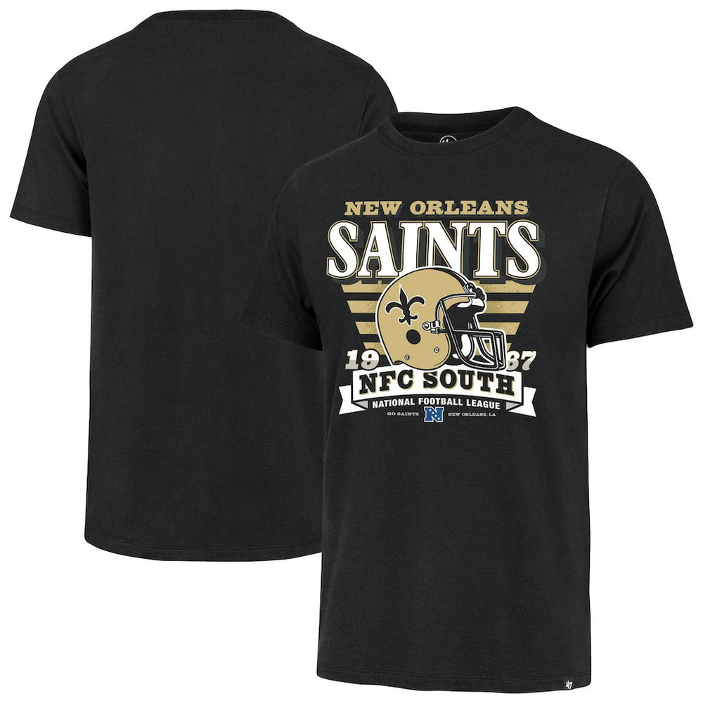 NFL New Orleans Saints '47 Stripe Splash Franklin Throwback T-Shirt