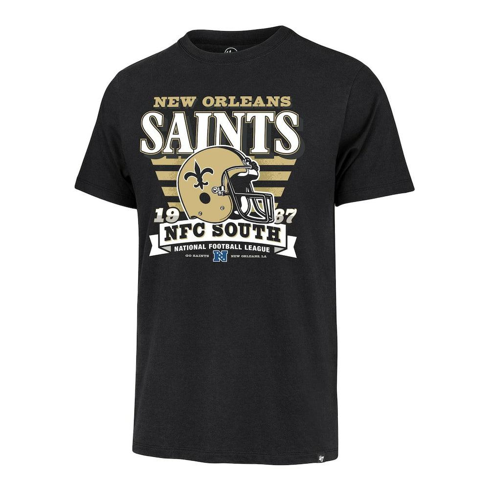 NFL New Orleans Saints '47 Stripe Splash Franklin Throwback T-Shirt