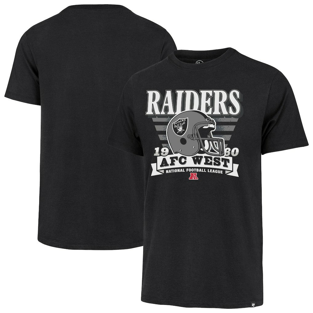 NFL Las Vegas Raiders '47 Stripe Splash Franklin Throwback T-Shirt